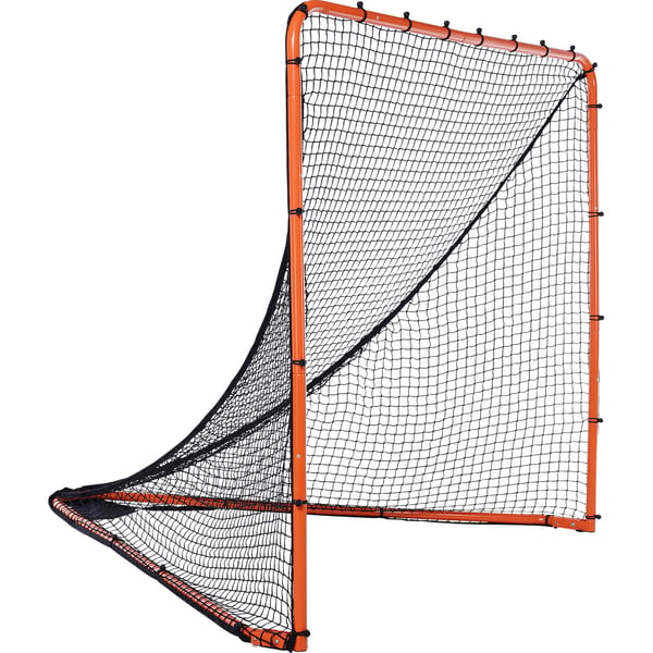 Lacrosse-mål, 196x186x215 cm, Orange, Stålramme, Sammenklappelig