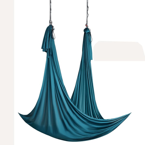 Aerial Yoga Hængekøje, 5x2,8 m, Grøn, Nylonstof