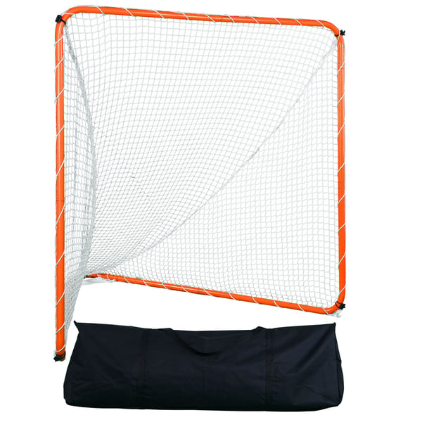 Lacrosse-maali, 182.8x182.8x205 cm, oranssi, teräsrunko