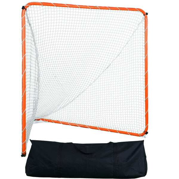 Lacrosse-maali, 182.8x182.8x205 cm, oranssi, teräsrunko