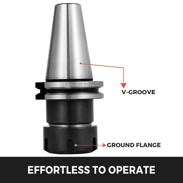 Collet-sæt, CAT40 ER32, 5 stk., 70 mm, CNC-værktøj, 40Cr