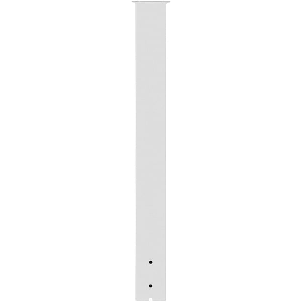 Postkasse Stander, 109,5 cm Højde, 12,5x12,5 cm Base, Hvid, Stål