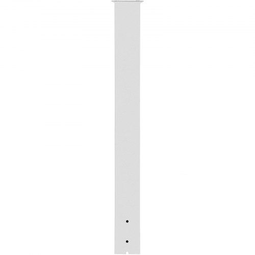 Postkasse Stander, 109,5 cm Højde, 12,5x12,5 cm Base, Hvid, Stål