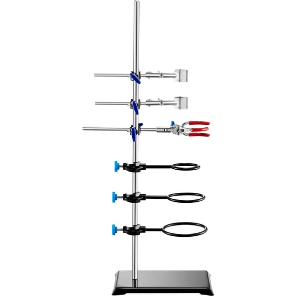 Labbställ Set, 59,9 cm stång, 21,1x13,5 cm bas, stål
