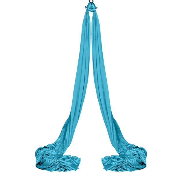 Aerial Yoga Hængekøje, 10x2,8 m, Blå, Nylonstof