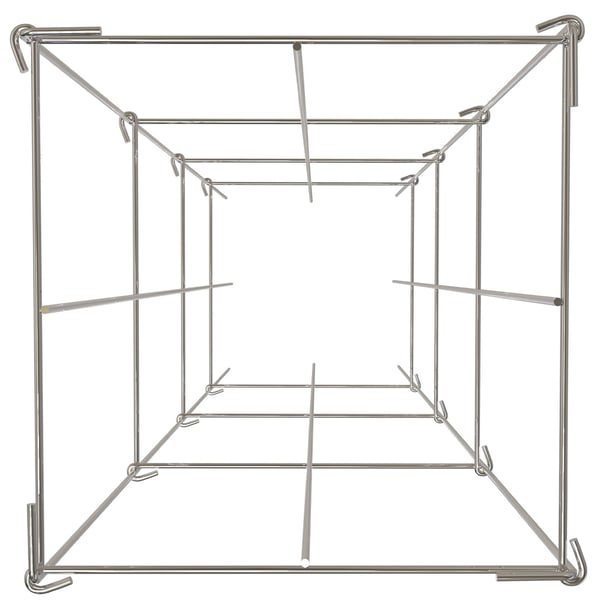 Tomatbur, 30x30x117 cm, Silver, Stöd i stål för växter Tomatbur, 30x30x117 cm, Silver, Stöd i stål för växter