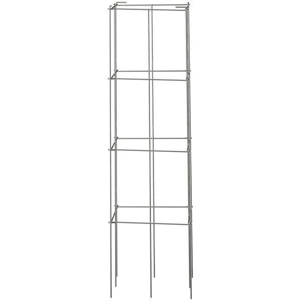 Tomatbur, 30x30x117 cm, Silver, Stöd i stål för växter