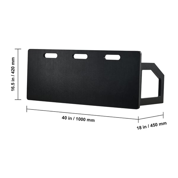 Jalkapallon paluulautalevy, 101,6x40,6 cm, Taitettava HDPE, Harjoitusväline