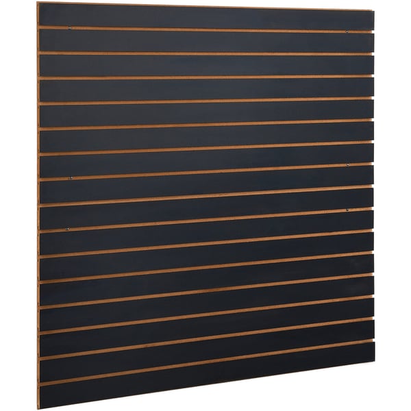 Slatwall-paneler, 121,9x60,96 cm, Svart, Förvaring