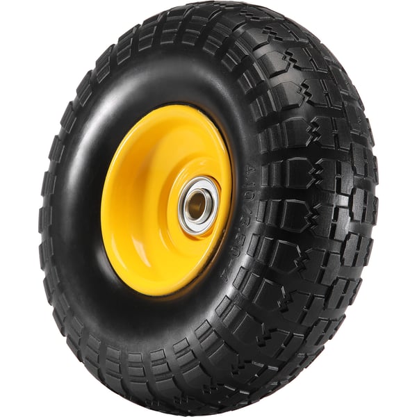 Massivt PU-punkteringsfritt hjul 25,4x25,4x8,1 cm 2-pack, punkteringsfritt