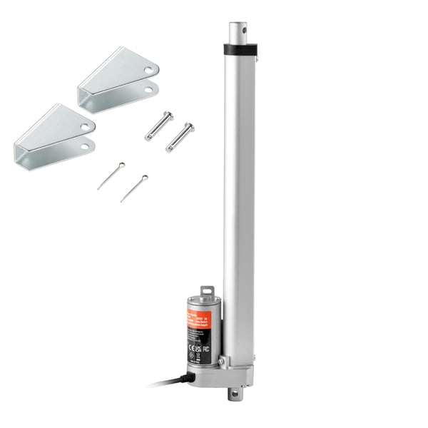 Lineaarinen toimilaite, 30.5x7.5x4 cm, suuri kuormitus, 12V, IP54, alumiini