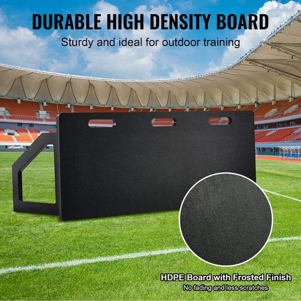 Fodbold Rebounder Board, 114,3x45,7 cm, Sammenklappelig HDPE, Træningsudstyr