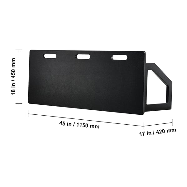 Fodbold Rebounder Board, 114,3x45,7 cm, Sammenklappelig HDPE, Træningsudstyr