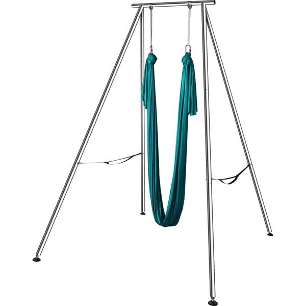 Aerial Yoga Ramme og Hængekøje, 253x192x295 cm, Grøn, Stål