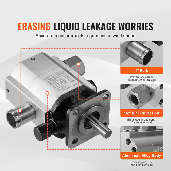 Hydraulisk vedklyvningspump, 130x85x166 mm, aluminium