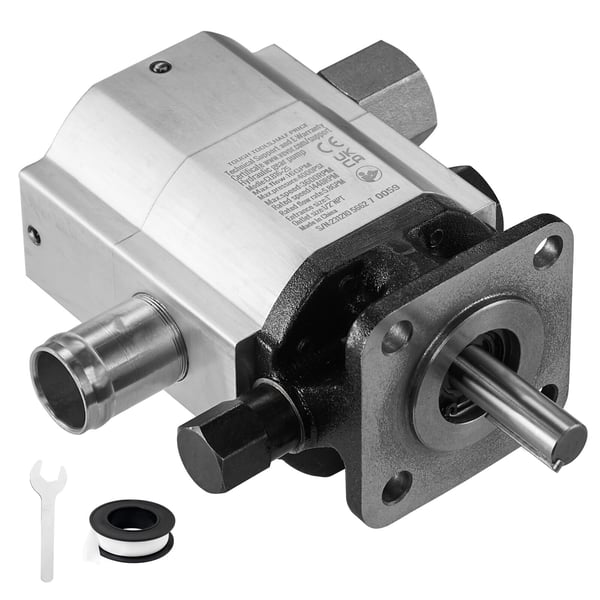 Hydraulisk vedklyvningspump, 130x85x166 mm, aluminium