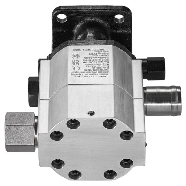 Hydraulisk vedklyvningspump, 130x85x166 mm, aluminium