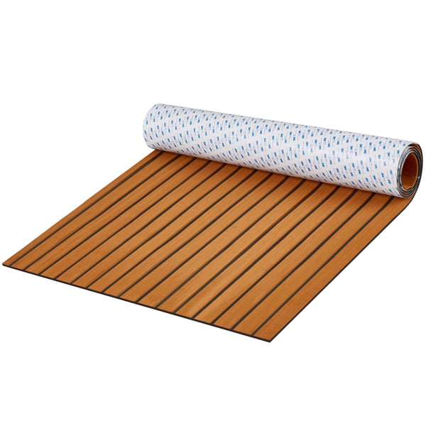Båtgolv, EVA-skumdäck 240x89,9 cm, Brun, Halkfritt material