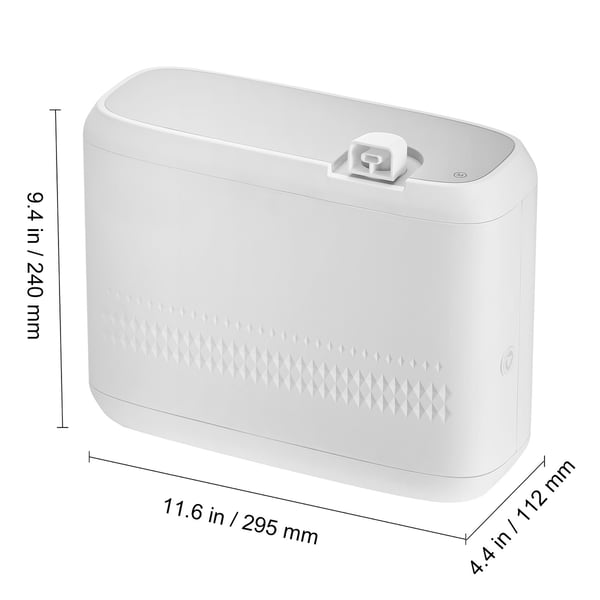 Hajustin 850 ml 29,5x11,2x24 cm valkoinen, kylmä ilma, vedetön