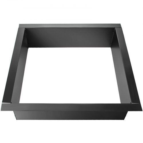 Eldstad Ring, 91.4x91.4x24.9 cm, Svart, Stål