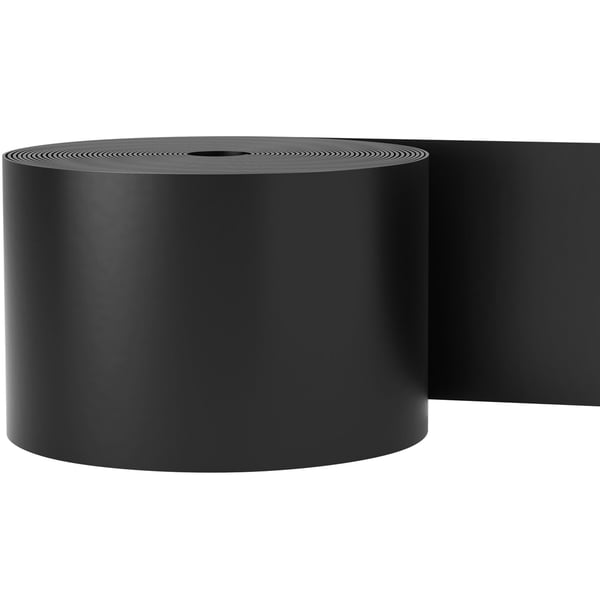 Kantstöd för trädgård, 25.4 cm djup 45.7 m längd, svart, HDPE