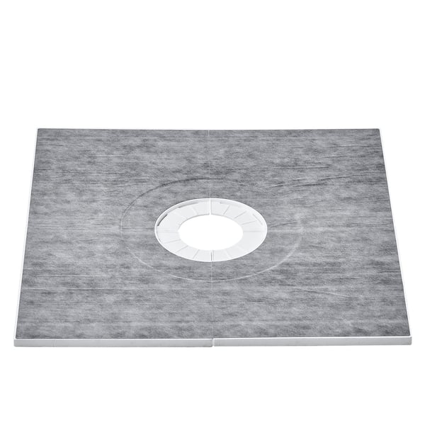Suihkuallas-sarja, 91,4x91,4x2,2 cm, Keskimmäinen viemäri, Vedenpitävä, EPS