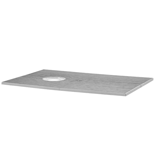 Duschkar-kit, 152.4x96.5x2.8 cm, Offset-avlopp, Vattentät, EPS