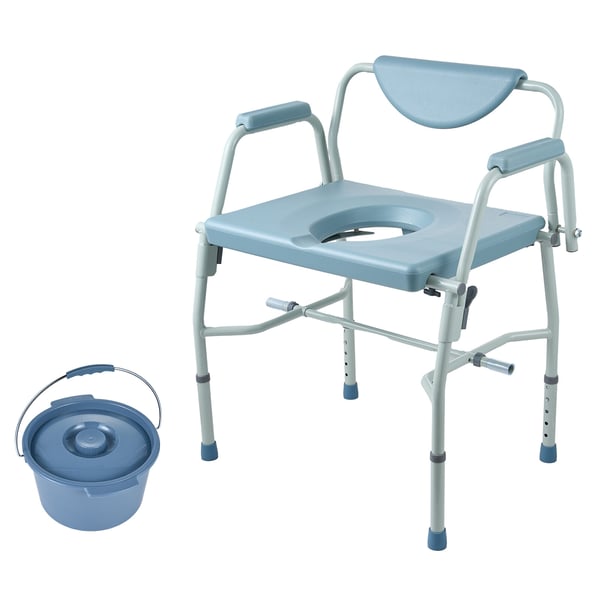 Commode stol, justerbar højde, 47x59x6 cm, stål