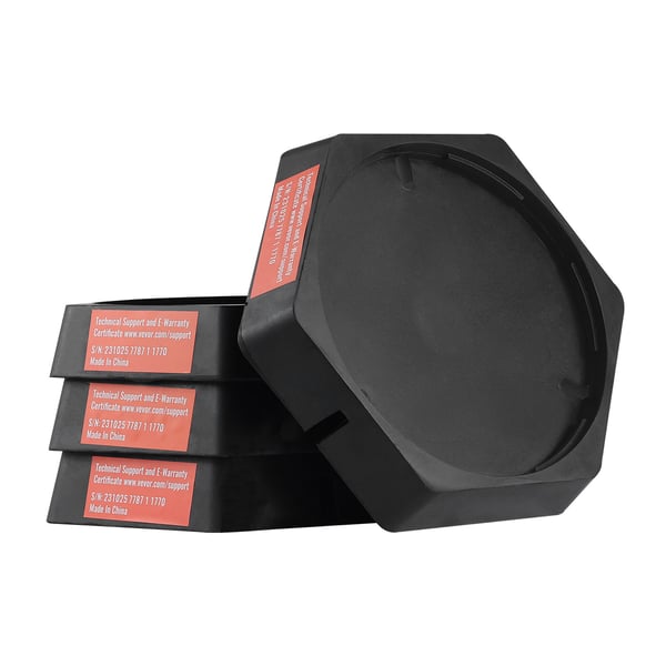 Nivelleringspuder til campingvogn, 29,7x26x4,8 cm, Gummi