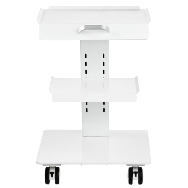 Labvogn, 40x41.5x60.5 cm, Hvid, Metal