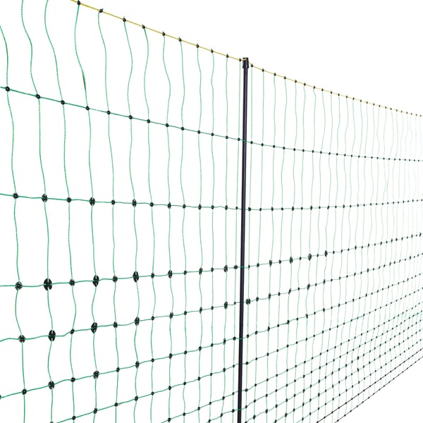 Sähköaitaverkko 0.88x49.98 m vihreä verkko tolpilla, karja-aita