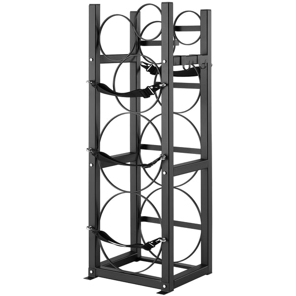 Kølemiddeltankstativ, 32.5x33x92.8 cm, kulstofstål, opbevaring