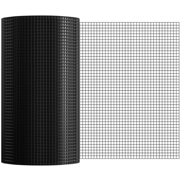 Trådnet, 610x30480 cm, Sort, Galvaniseret trådnet