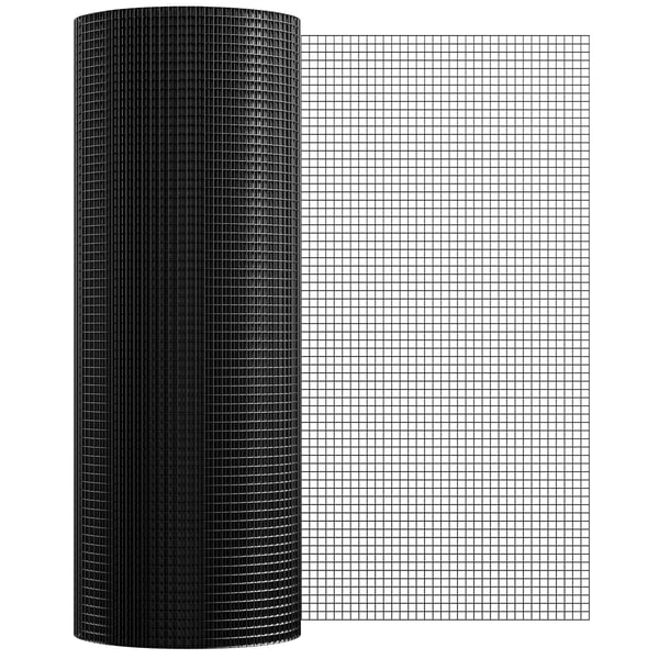 Verkkokangas, 910x30480 mm, musta, galvanoitu metalliverkko rulla