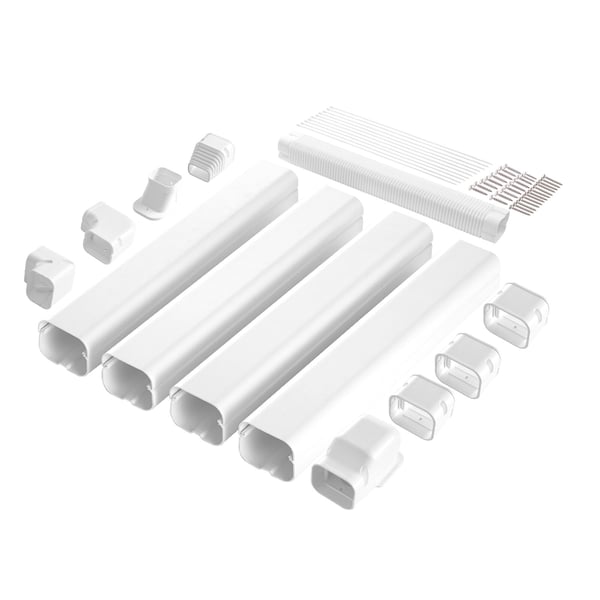 Linjeskydd, 5350x75x60 mm, Vit, PVC