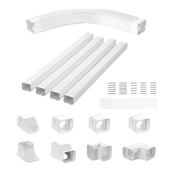 Linjeskydd, 5350x75x60 mm, Vit, PVC
