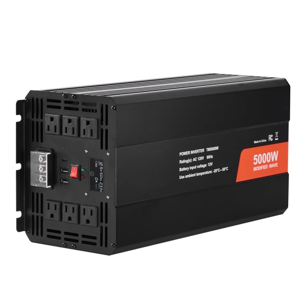 Invertteri, Muokattu siniaalto 5000W DC 12V AC 230V, Alumiini