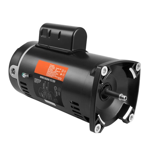 Poolpumpmotor, 1,5 HK 56Y ram, 31,5x18x23 cm, utbytesmotor