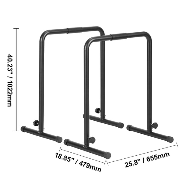 Dip Bar Station, 79,5x68,5x9,5 cm, Justerbar højde, Stål