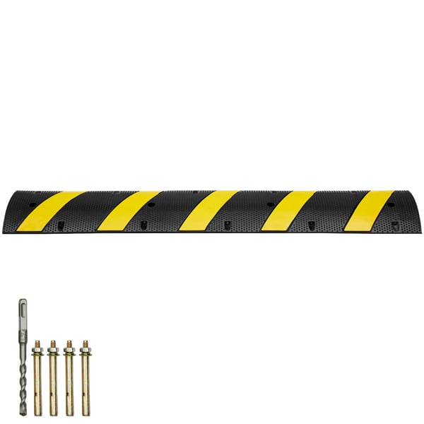 Farthinder, 183x30x4.5 cm, Svart Gul, Gummi Extra Robust Farthinder, 183x30x4.5 cm, Svart Gul, Gummi Extra Robust