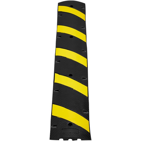 Farthinder, 183x30x4.5 cm, Svart Gul, Gummi Extra Robust
