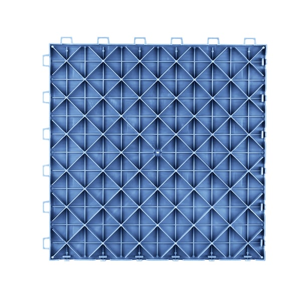 Garagegulvfliser, 30.5x30.5x1.3 cm, Blå, Skridsikkert gulv
