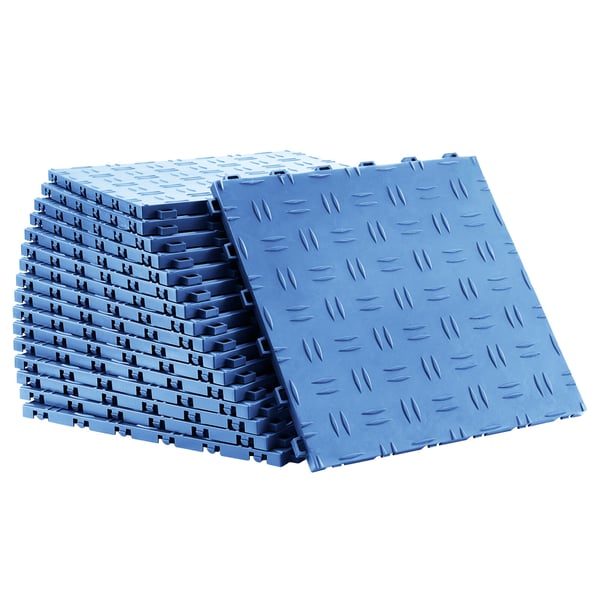 Autotallin lattialaatat, 30.5x30.5x1.3 cm, sininen, liukumaton lattia Autotallin lattialaatat, 30.5x30.5x1.3 cm, sininen, liukumaton lattia