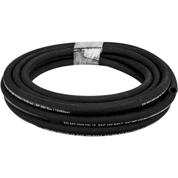 Hydrauliletku, 100x1,5 cm, musta, kumi