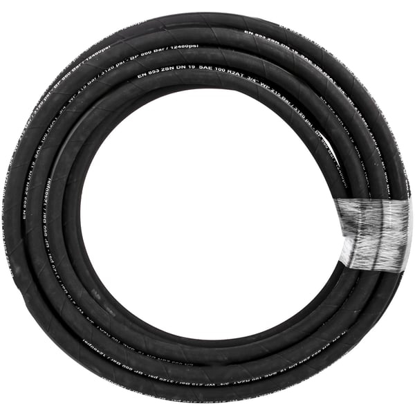 Hydrauliletku, 100x1,5 cm, musta, kumi