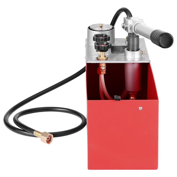 Hydrostatisk testpumpe, manuel hydraulisk trykprøvesæt, 10 L tank