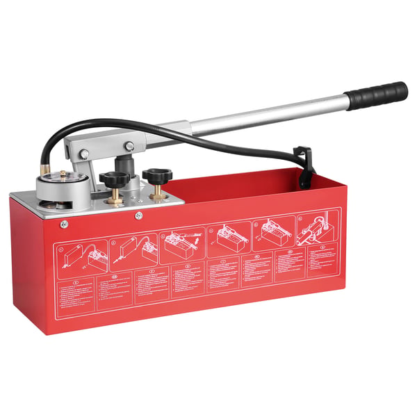 Hydrostatisk testpumpe, manuel hydraulisk trykprøvesæt, 10 L tank