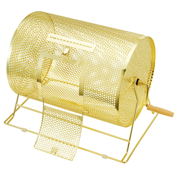 Lodtræknings tromle, 41x30 cm, Messing, Metal, Drejelig tromle