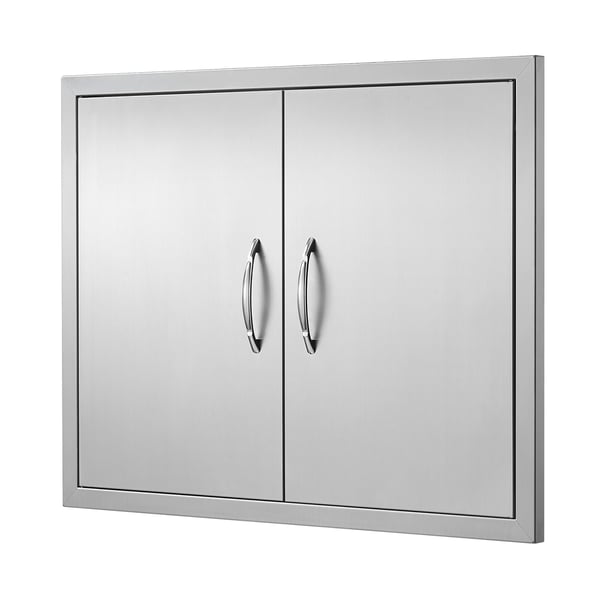 BBQ adgangsdør 78,7x60,9x4,6 cm rustfrit stål