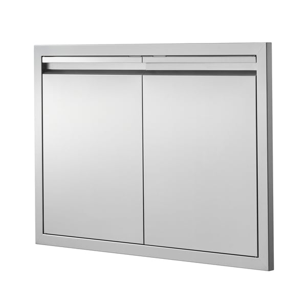 BBQ adgangsdør 76,2x53,2x4,5 cm rustfrit stål